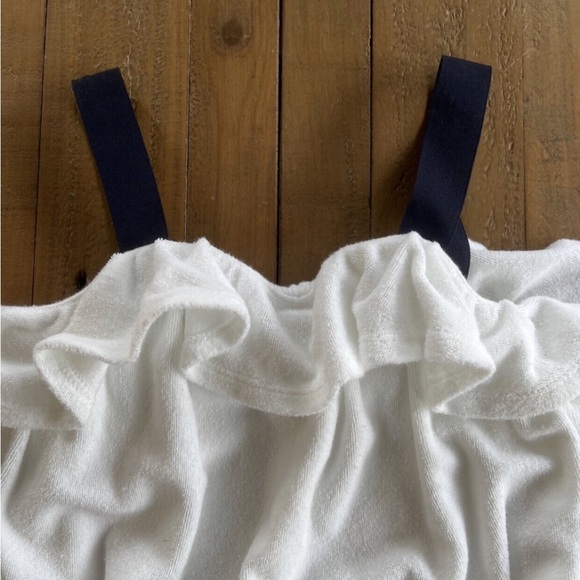 Janie and jack white ribbon terry romper - Picture 3 of 6